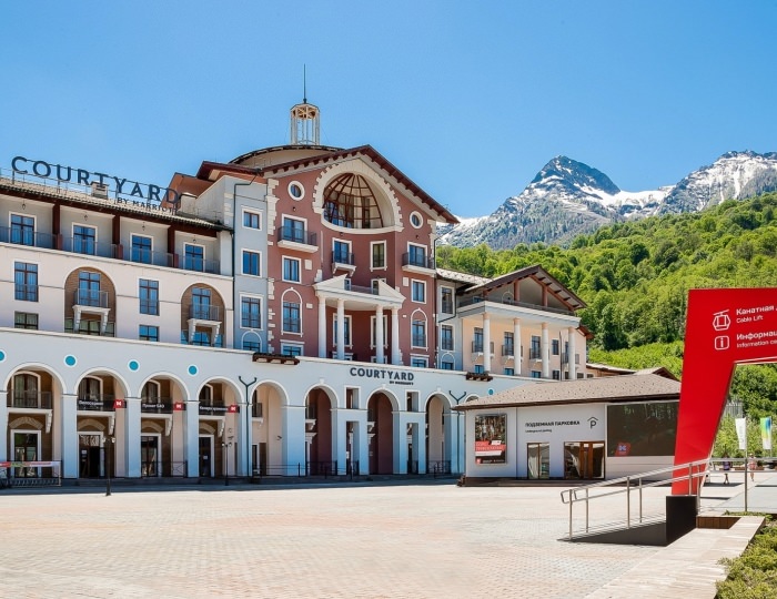 Внешний вид и территория - Отель Courtyard Marriott Sochi Krasnaya Polyana / Кортъярд Марриотт Сочи Красная Поляна