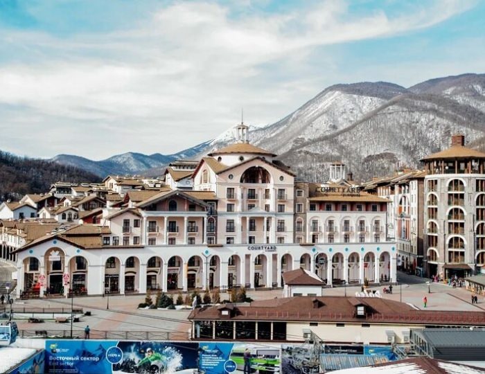 Внешний вид и территория - Отель Courtyard Marriott Sochi Krasnaya Polyana / Кортъярд Марриотт Сочи Красная Поляна